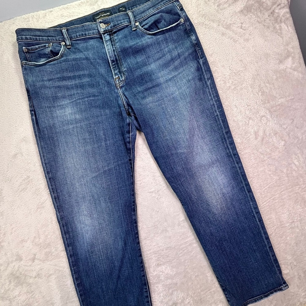 Lucky Brand Mens Jeans 40/32 Blue 363 Straight Coolmax Stretch Denim